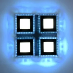 Flurlampen|Bürolampen*Just Light Dimmbare LED Deckenleuchte RBG Licht 17 W Fernbedienung