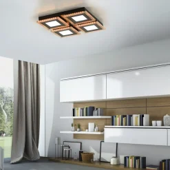 Flurlampen|Bürolampen*Just Light Dimmbare LED Deckenleuchte RBG Licht 17 W Fernbedienung