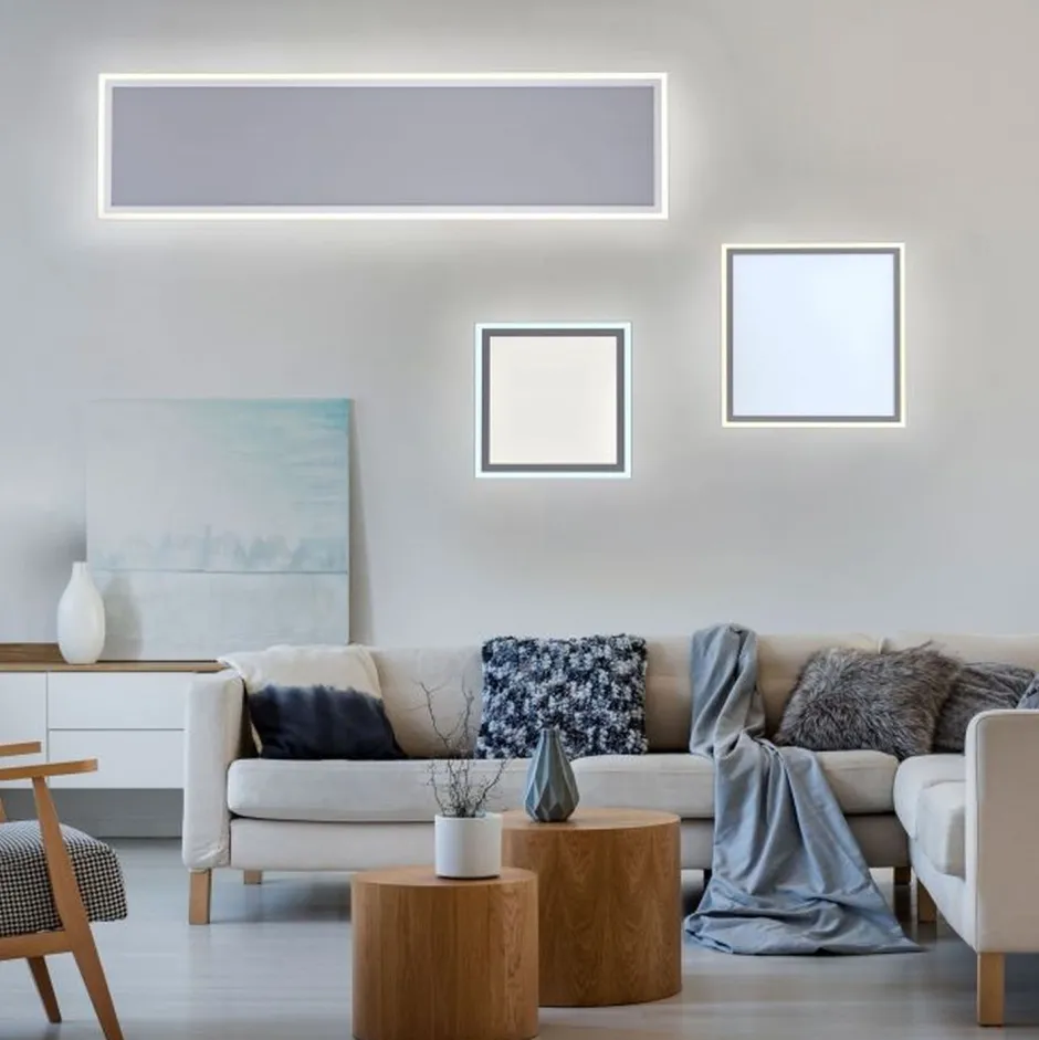 Just Light Dimmbare LED Deckenleuchte Fernbedienung 2700-5000 K< Flurlampen|Bürolampen