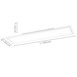 Flurlampen|Bürolampen*Just Light Dimmbare LED Deckenleuchte Fernbedienung 54 W 121,4 cm