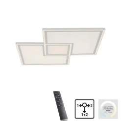 Just Light Dimmbare LED Deckenleuchte Fernbedienung 6900 lm 67 cm< Flurlampen|Bürolampen