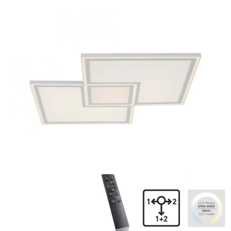 Just Light Dimmbare LED Deckenleuchte Fernbedienung 6900 lm 67 cm< Flurlampen|Bürolampen
