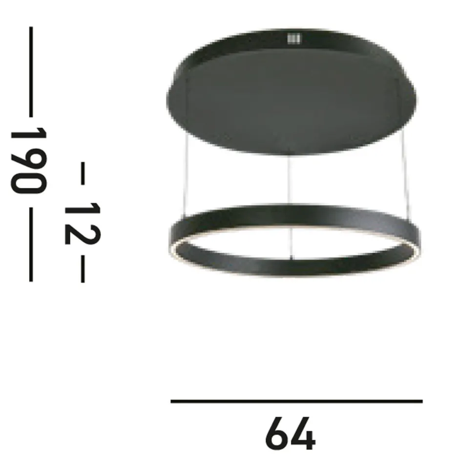 Wohnzimmerlampen|Esszimmer Lampen*Searchlight Dimmbare LED Hängelampe Ø64 cm 41 W Gestensteuerung