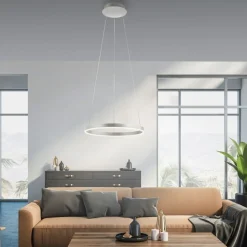 Hängelampen|Bürolampen*Just Light Dimmbare LED Hängelampe Aluminium Metall Ø39,3 cm 20 W