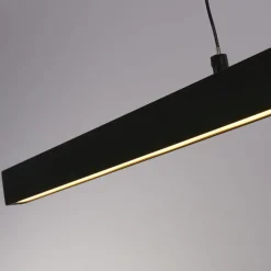 Hängelampen|Led Lampen*Searchlight Dimmbare LED Pendelleuchte Schwarz Metall 101,5 cm 29 W