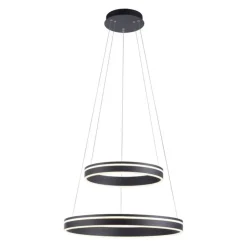 Hängelampen|Bürolampen*Paul Neuhaus Dimmbare LED Pendelleuchte Ø59 cm 7300 lm Anthrazit