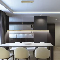 Paul Neuhaus Dimmbare LED Pendelleuchte Touch 4680 lm in Messing< Hängelampen|Bürolampen