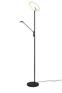 Wohnzimmerlampen|Metall Lampen*Trio Reality Dimmbare LED Stehlampe flexibel 180 cm Schwarz Lesen