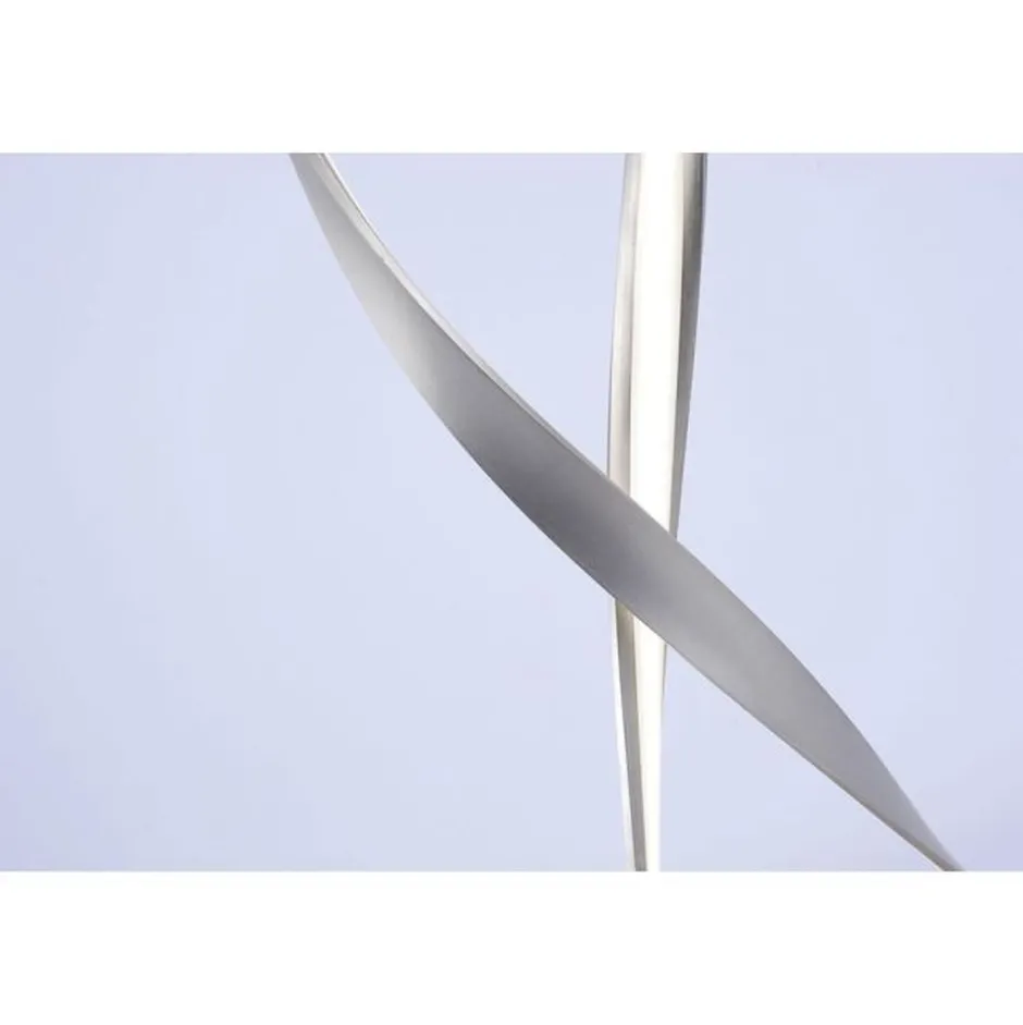 Paul Neuhaus Dimmbare LED Stehlampe in Silber 140 cm 3215 lm 26 W< Wohnzimmerlampen|Metall Lampen