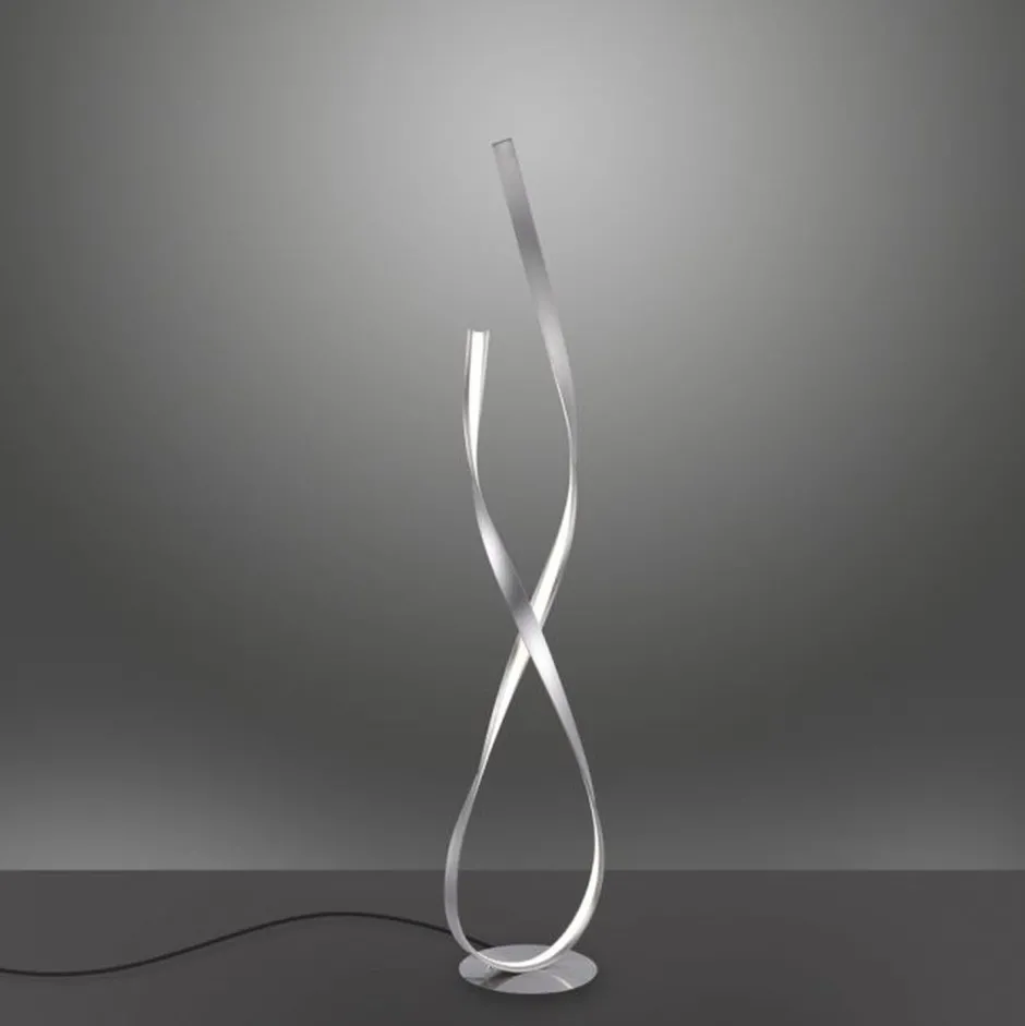 Paul Neuhaus Dimmbare LED Stehlampe in Silber 140 cm 3215 lm 26 W< Wohnzimmerlampen|Metall Lampen