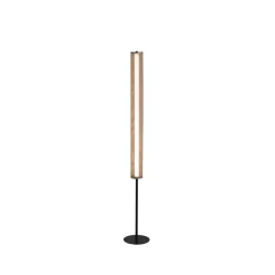 Wohnzimmerlampen|Metall Lampen*Searchlight Dimmbare LED Stehleuchte in Gold Schwarz Metall 156 cm