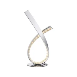 Paul Neuhaus Dimmbare LED Tischlampe in Chrom 38,5 cm 1375 lm 11 W< Wohnzimmerlampen|Schlafzimmer Lampen