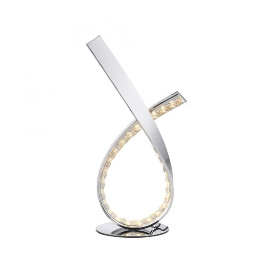 Paul Neuhaus Dimmbare LED Tischlampe in Chrom 38,5 cm 1375 lm 11 W< Wohnzimmerlampen|Schlafzimmer Lampen