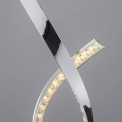 Paul Neuhaus Dimmbare LED Tischlampe in Chrom 38,5 cm 1375 lm 11 W< Wohnzimmerlampen|Schlafzimmer Lampen