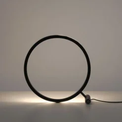 Wohnzimmerlampen|Schlafzimmer Lampen*Just Light Dimmbare LED Tischlampe Touch 28 cm Ring in Messing