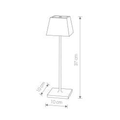 Nowodvorski Dimmbare LED Tischleuchte Touch Outdoor 37cm hoch< Led Außenleuchten|Outdoor Tischleuchten