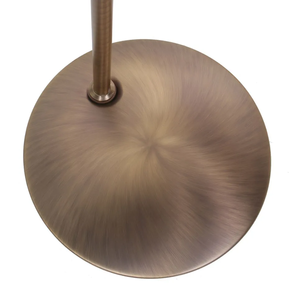 Led Lampen|Stehlampen*Steinhauer Dimmbarer LED Deckenfluter mit Lesearm in Bronze 185 cm