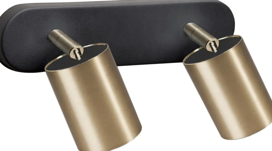 Nowodvorski Doppel Strahler EYE Messing Schwarz Treppe Lampe< Deckenleuchten|Spots