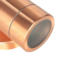 Metall Lampen|Messinglampen*Lido Down Strahler Wand außen in Kupfer aus Messing IP54