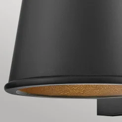 Stofflampen|Außenwandleuchten*Elstead Downlight Terrasse Schwarz LED GU10 klein H: 15,4 cm