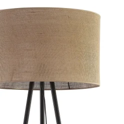 Moderne Lampen|Wohnzimmerlampen*TK Lighting Dreibein Stehlampe Jute Metall 159 cm Braun Schwarz Boho