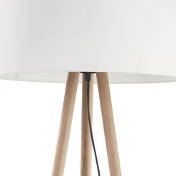 TK Lighting Dreibein Stehlampe klein 146 cm Skandinavisch Holz Stoff< Lampen Aus Aller Welt|Stofflampen