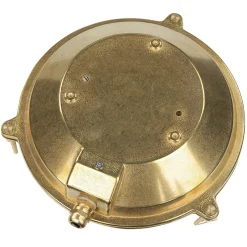 Lido Echt-Messing Außenwandleuchte SERIFOS Riffelglas< Metall Lampen|Messinglampen