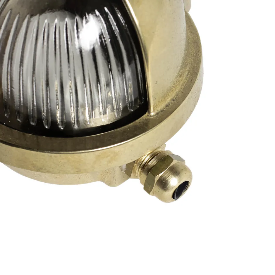 Lido Echt-Messing Wandleuchte für Außen SKIATHOS< Außenwandleuchten|Rustikale Lampen