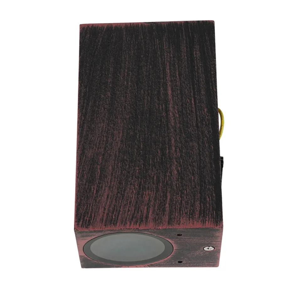 Moderne Lampen|Moderne Außenleuchten*Easylight Eckige Außenleuchte Up & Down AALBORG Braun Antik