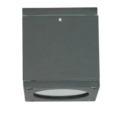 Metall Lampen|Feuchtraumleuchten*SU-MA Eckige Deckenleuchte außen IP54 wetterfest