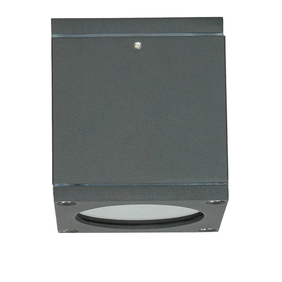 Metall Lampen|Feuchtraumleuchten*SU-MA Eckige Deckenleuchte außen IP54 wetterfest