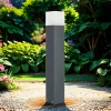 Moderne Außenleuchten|Wegeleuchten*SU-MA Eckige Pollerleuchte Anthrazit IP44 70 cm E27