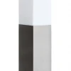 Metall Lampen|Wegeleuchten*SU-MA Eckige Pollerleuchte BETULA Edelstahl 45cm in
