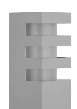 SU-MA Eckige Wandlampe Außen IP54 wetterfest in Silber< Außenwandleuchten|Moderne Außenleuchten