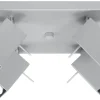 Sollux Eckiger Deckenstrahler Grau Metall vielseitig FALERIA< Wohnzimmerlampen|Moderne Lampen