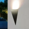 Harms Import Edelstahl Außenwandleuchte Dreieck LED< Metall Lampen|Led Außenleuchten