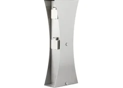 Ledino Edelstahl Steckdosensäule außen 4-fach 46cm IP44< Metall Lampen