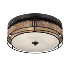 Elstead Edle Deckenleuchte LARA Kupfer Ø46cm 3-flmg Lampe< Deckenleuchten|Flurlampen