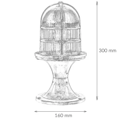 Lido Edle Gartenleuchte FESTOS Messing Maritim H:30cm< Rustikale Lampen|Messinglampen