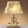 Nachttischlampen|Metall Lampen*Laura Suardi Edle Tischlampe NAUSICA Messing H:53cm Maritim