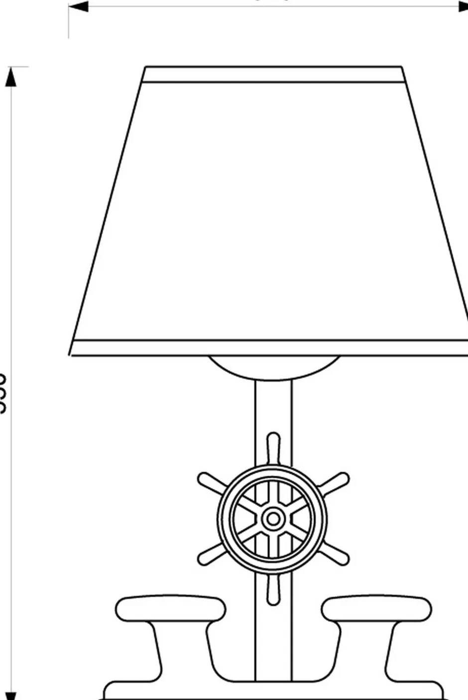 Nachttischlampen|Metall Lampen*Laura Suardi Edle Tischlampe NAUSICA Messing H:53cm Maritim
