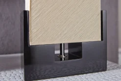 Schlafzimmer Lampen|Metall Lampen*Invicta Interior Edle Tischlampe Papier Bauhaus eckig 25cm