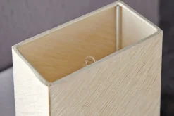 Schlafzimmer Lampen|Metall Lampen*Invicta Interior Edle Tischlampe Papier Bauhaus eckig 25cm