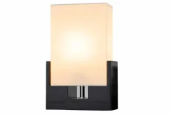 Schlafzimmer Lampen|Metall Lampen*Invicta Interior Edle Tischlampe Papier Bauhaus eckig 25cm