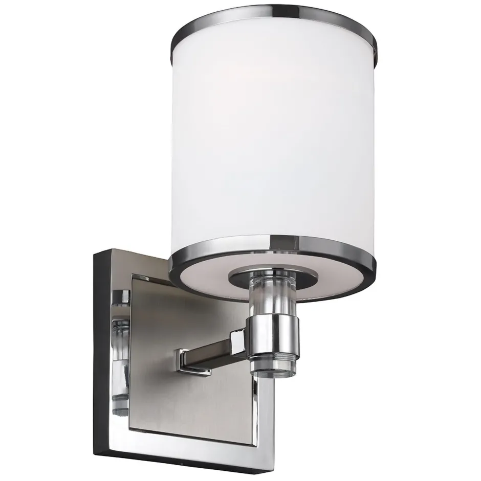 Wandleuchten|Glaslampen*Elstead Edle Wandleuchte ILVY Chrom B:13cm Klassisch Lampe