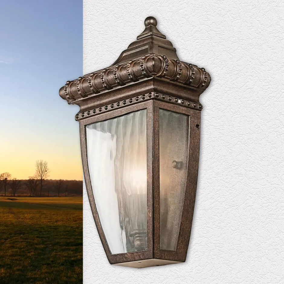 Elstead Edle Wandleuchte LUCRETIA in Bronze Vintage außen< Vintage Lampen|Gartenlaternen