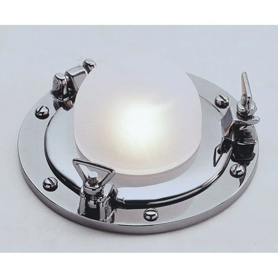 Led Lampen|Lampen Aus Aller Welt*Laura Suardi Einbau Deckenleuchte in Chrom aus Messing Maritim