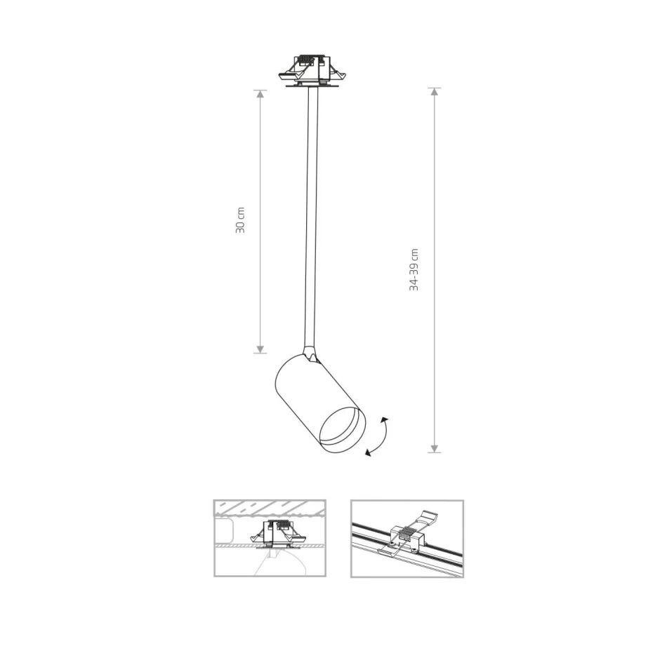 Spots|Wandleuchten*Nowodvorski Einbau Strahler Decke Weiß GU10 verstellbar Modern