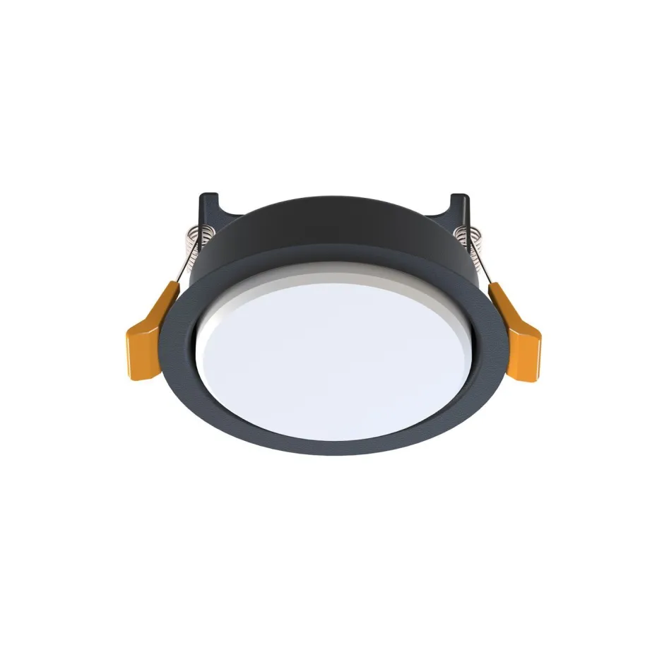 Spots|Wandleuchten*Nowodvorski Einbauleuchte Schwarz GX53 rund Ø 95 mm Decke innen