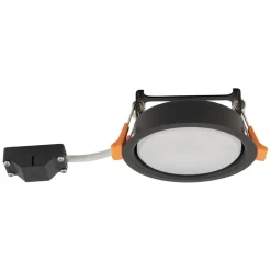 Spots|Wandleuchten*Nowodvorski Einbauleuchte Schwarz GX53 rund Ø 95 mm Decke innen